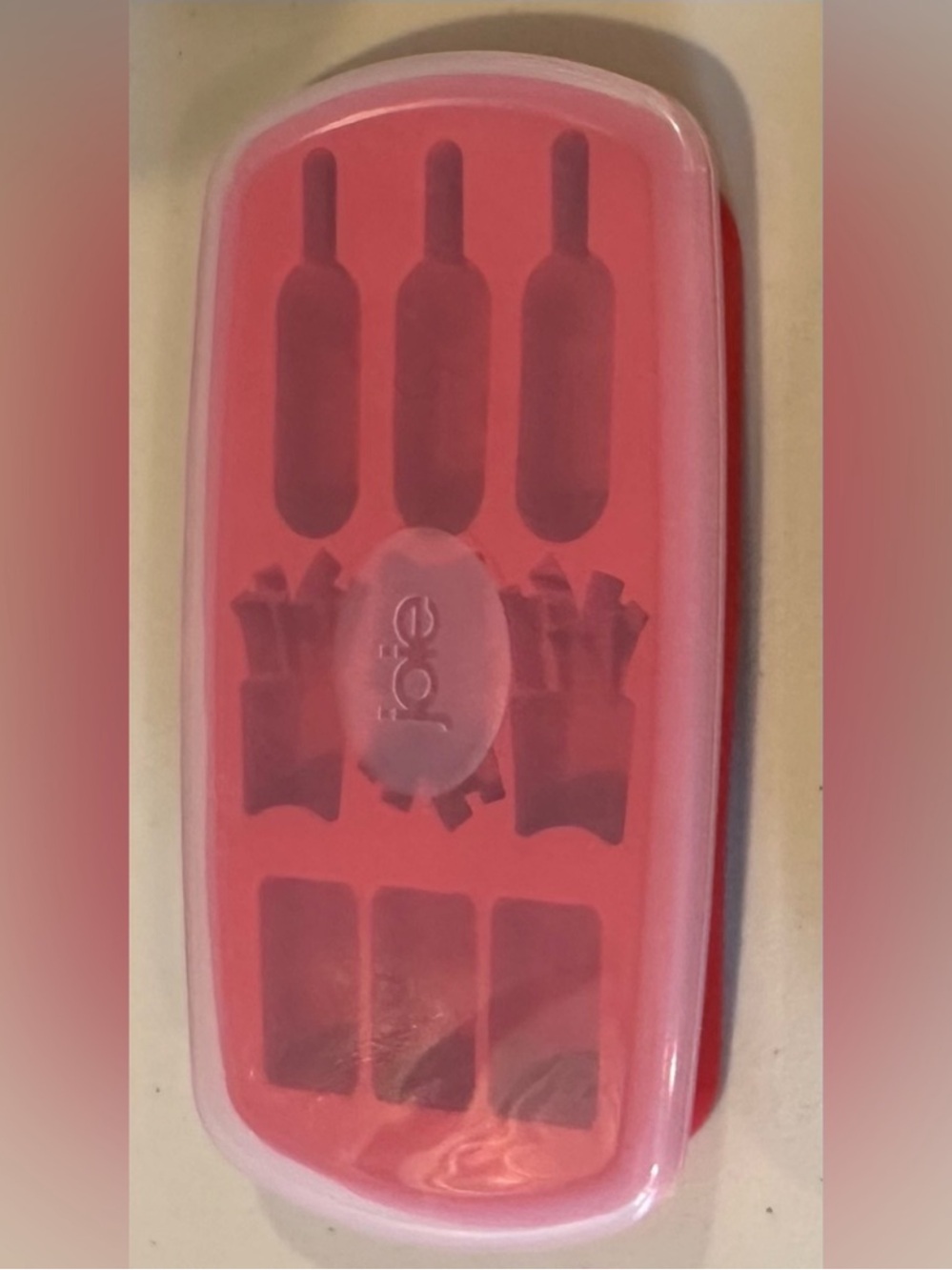 Joie Silicone Junk Food/Soda/French Fry Shaped Ice Tray with Lid